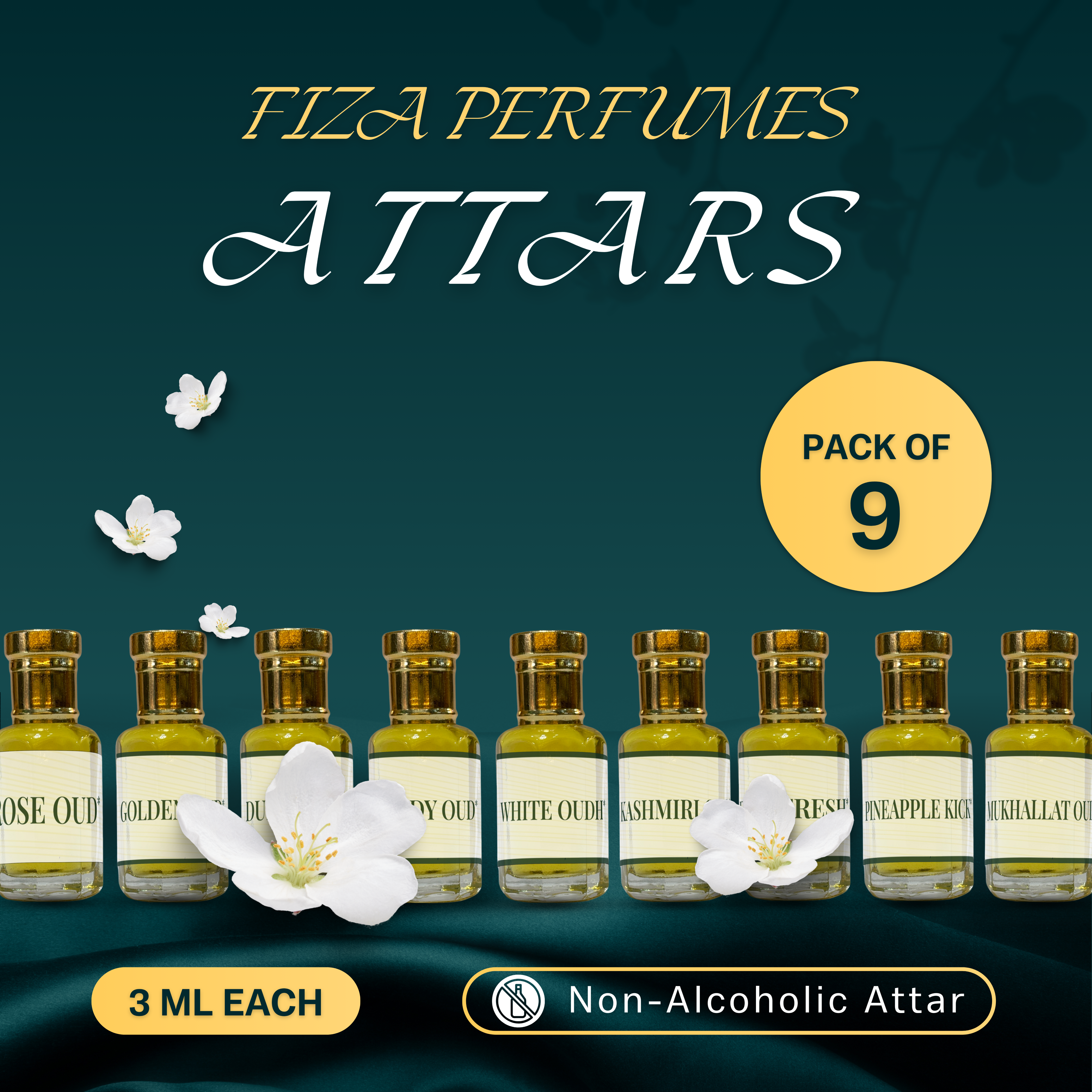 COMBO SET 9 - FIZA COMBO 5 & OUD COMBO 4 - 2.5 gm / 3ML EACH